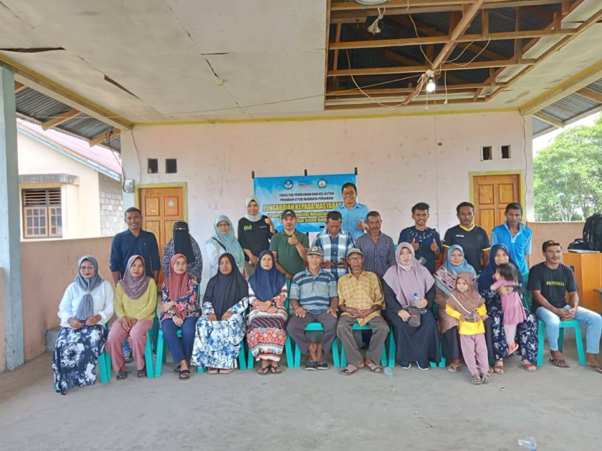 Dosen Budidaya Perairan FPIK Unkhair Gelar PKM Bina Desa di Ake Dotilou, Oba Tengah